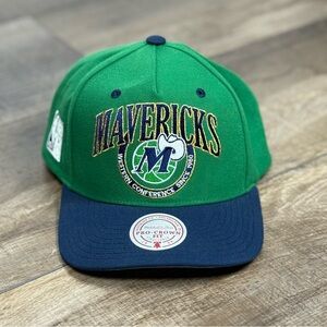 Dallas Mavericks SnapBack Hardwood Classics Green Blue Adjustable Hat NBA Cap